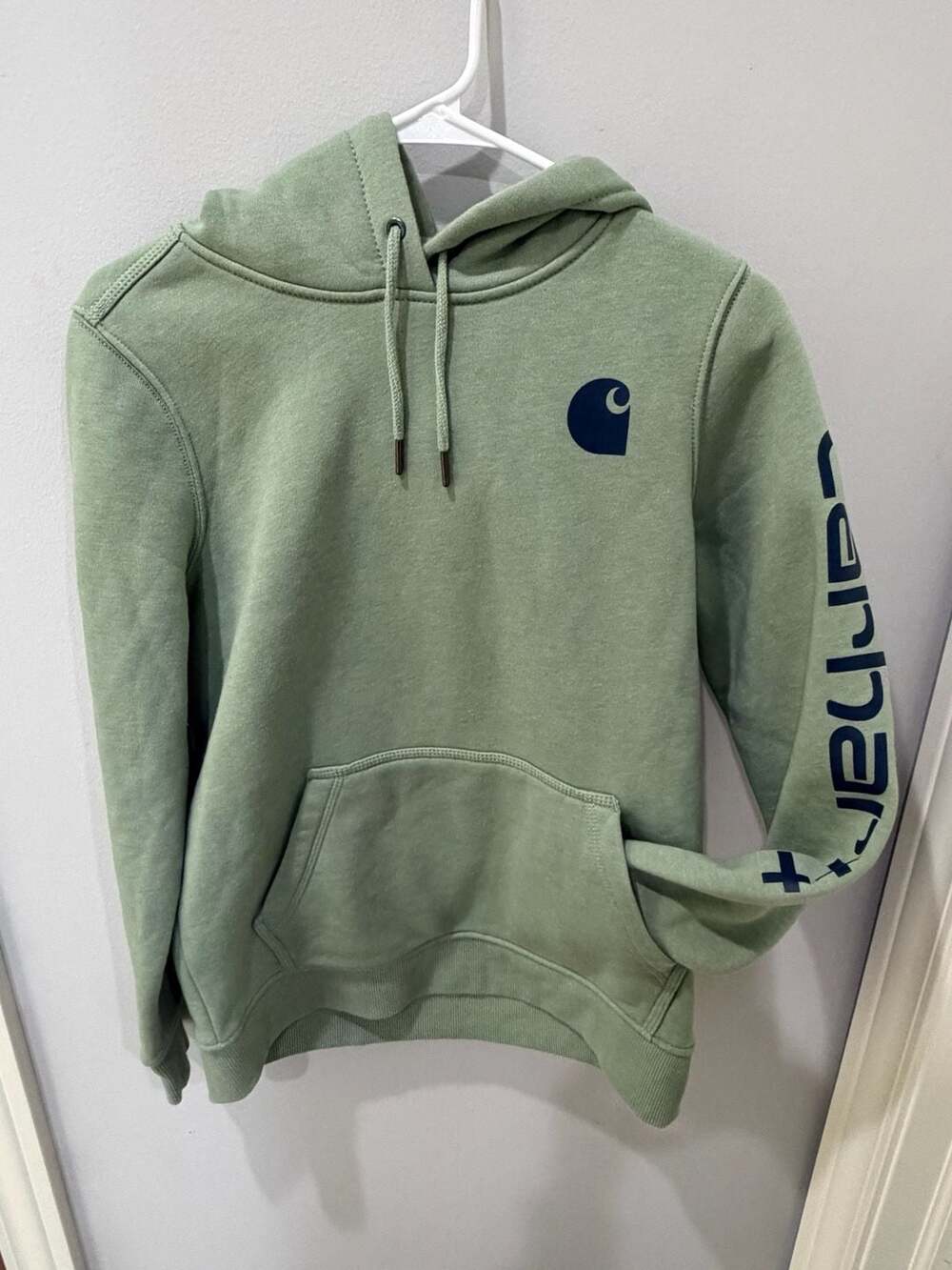 Carhartt Relaxed Fit Hoodie Sage Green Size S (4-6)